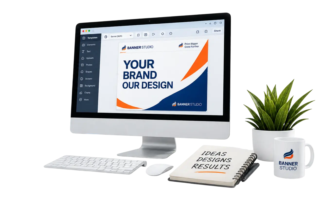 Free banner design mock-up