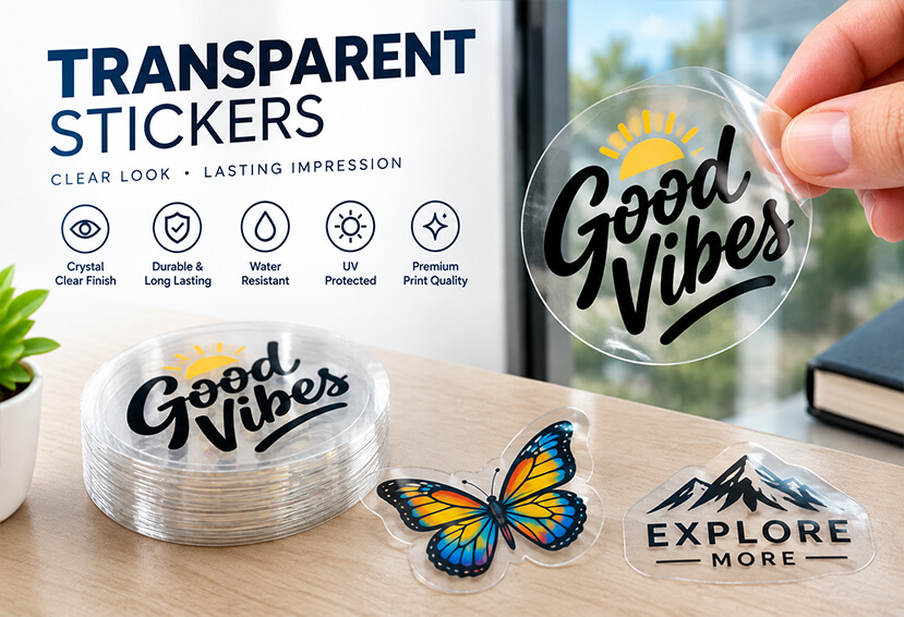 Custom Transparent Sticker Printing